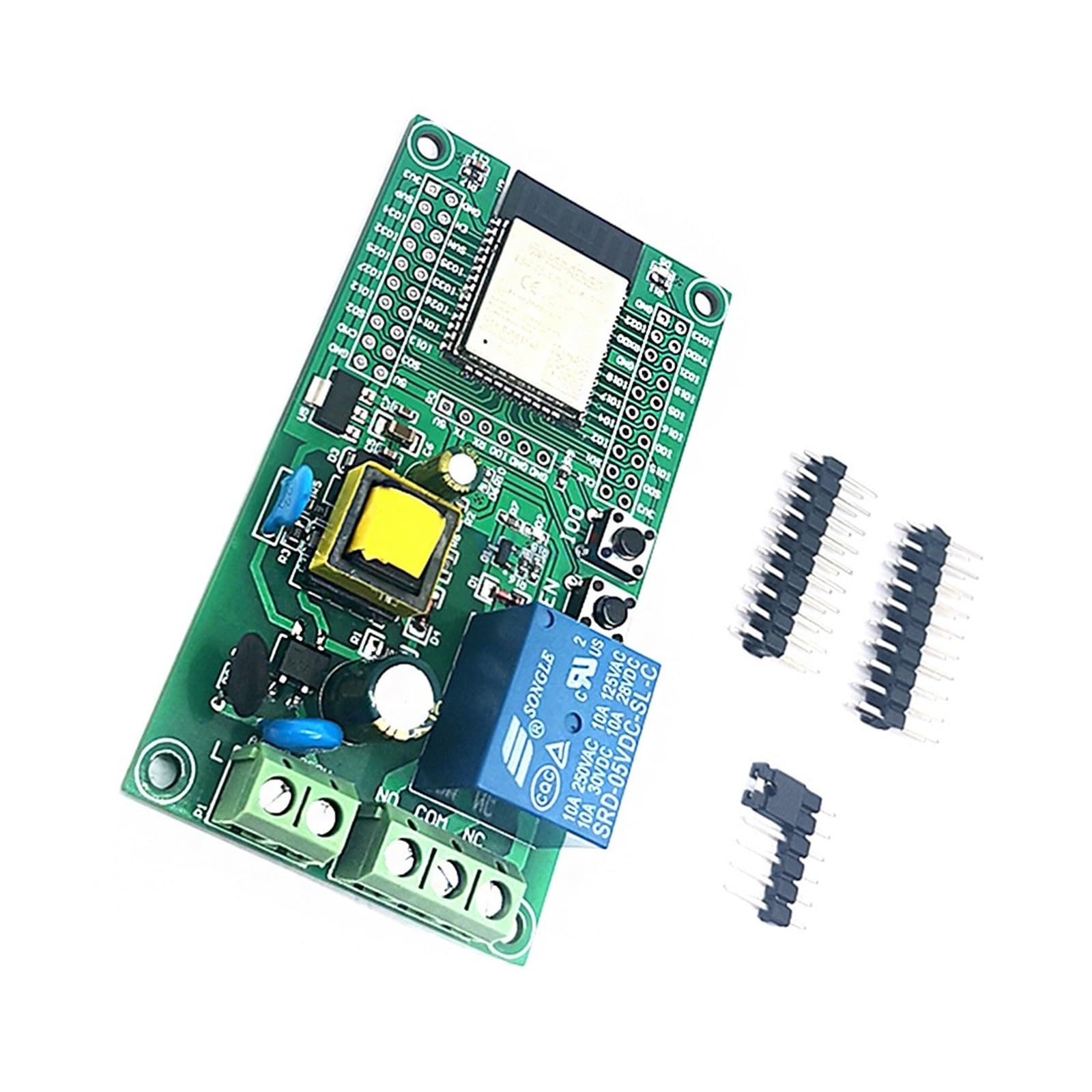 Relay Module PLC AC 90–250 V ESP32 Einzelrelais-Entwicklungsplatine, integriertes ESP32E-Modul mit Pins