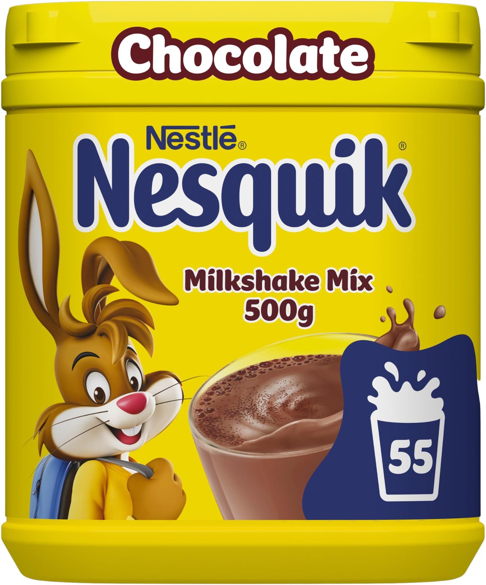 Chocolate Flavoured Milkshake Powder, with Vitamin D, 500g Tub (Pack of 1)