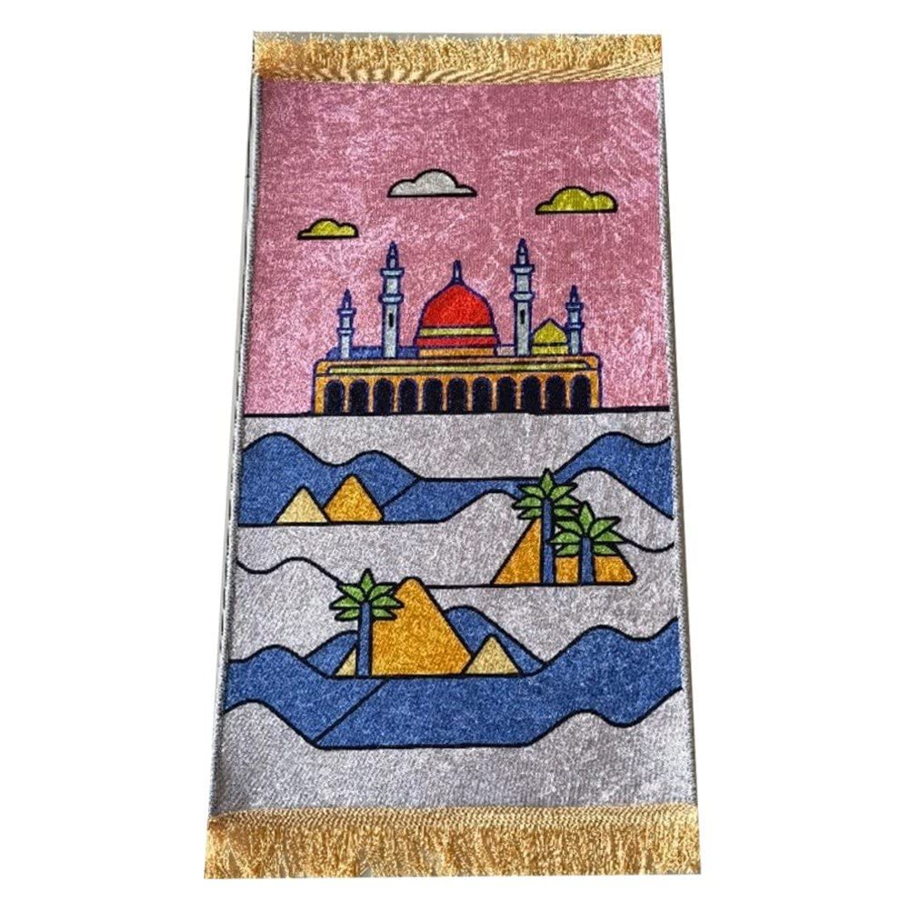 Tapis de prière enfant dessin animé, le cadeau idéal de Ramadan