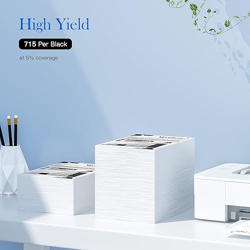 Miniatura 3 de Valuetoner Cartuchos de tinta 62XL remanufacturados, color negro, compatible con HP Ink 62 62XL, alto rendimiento para Envy 5540 5640 5660 7644 7640