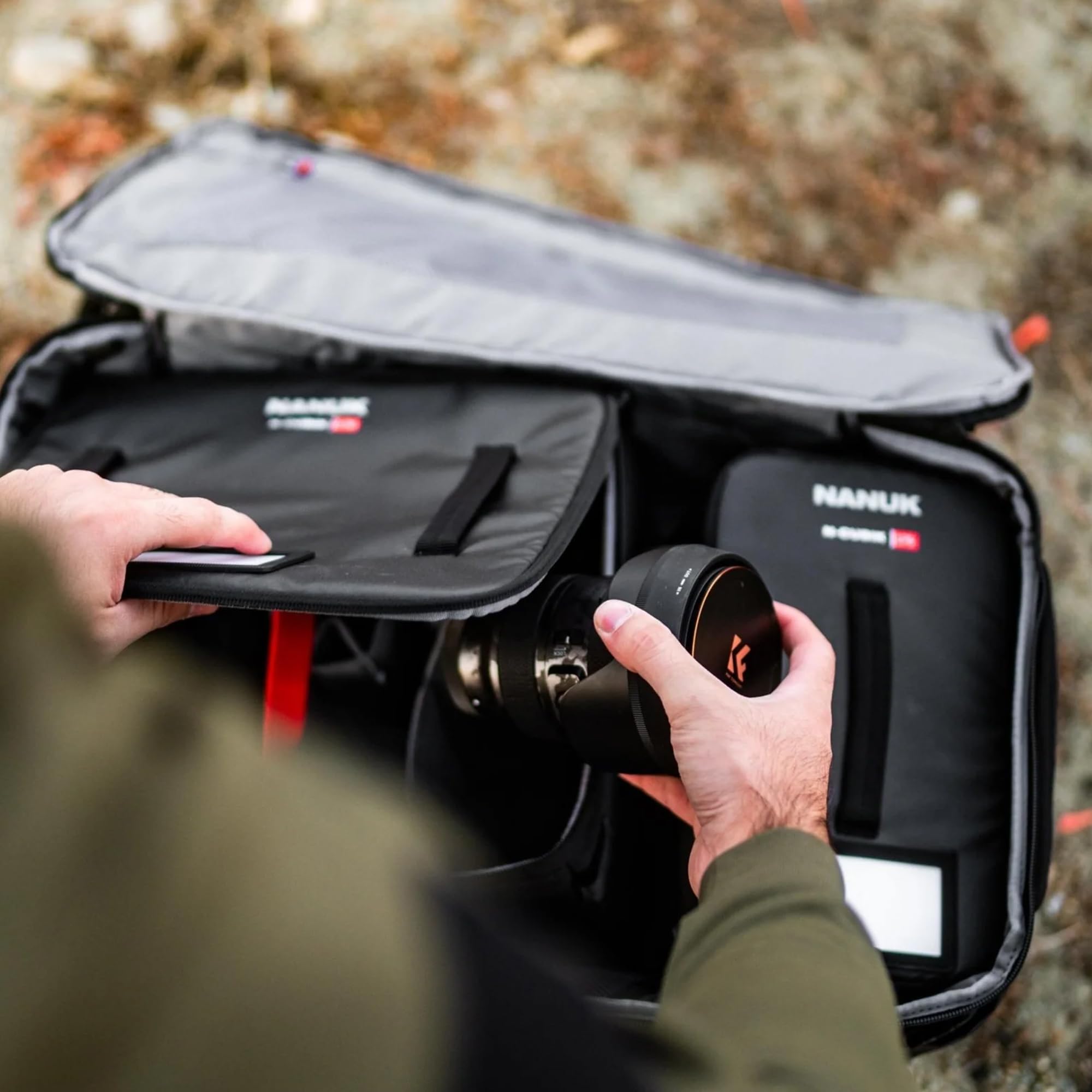 Nanuk N-Cubik 17S - Sistema organizzativo - Si adatta a custodie rigide impermeabili 938 e/o zaini da 30 l, 35 l, 40 l, nero