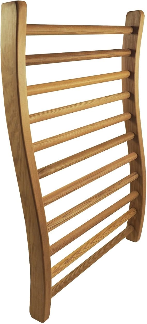 HSE Cedar Canadian Red Cedar Ergonomic S-Shape Sauna Backrest ( حزمة من 1 )