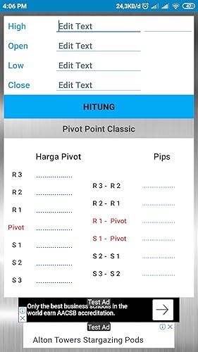 CALCULATOR PIVOT POINT
