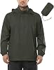 Outdoor Ventures Mens Lightweight Waterproof Jackets, Packable Rain Jacket Breathable Windproof Raincoat Adjustable Hiking Outdoor Jacket