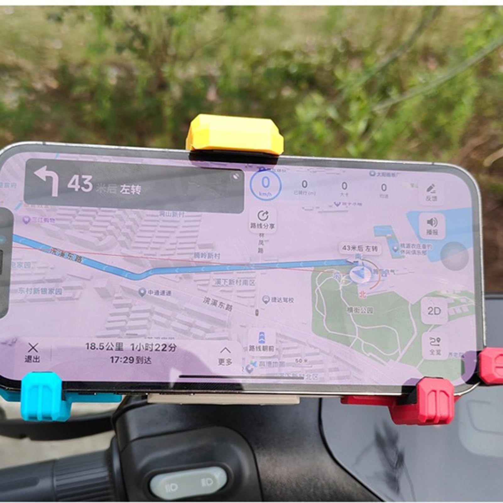 Generisch Support de téléphone portable pour moto, support de téléphone