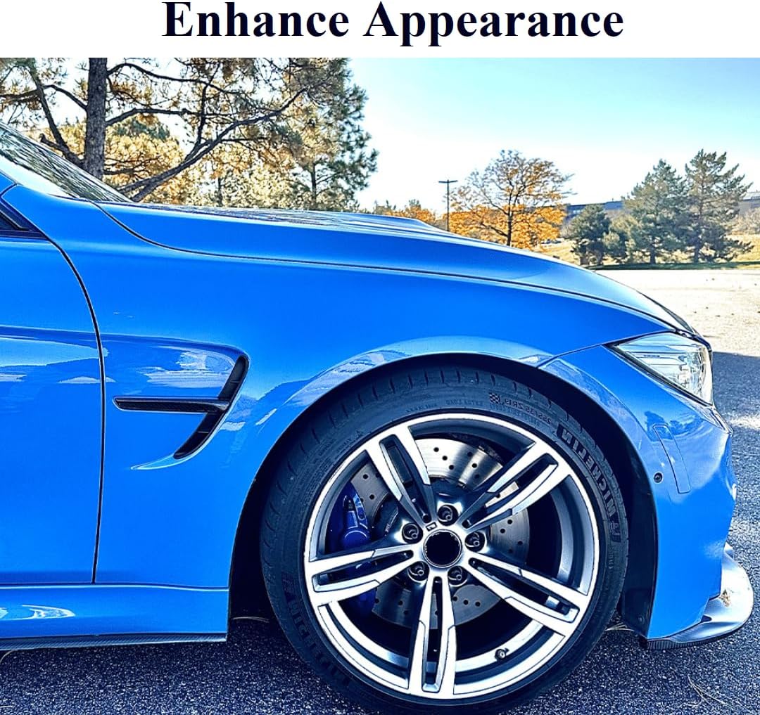 Genuine Carbon Fiber Side Fender Vent Trim Set for BMW F80 M3 F82 F83 M4 2014-2020 Exterior Accessory, Black, TX23CC010