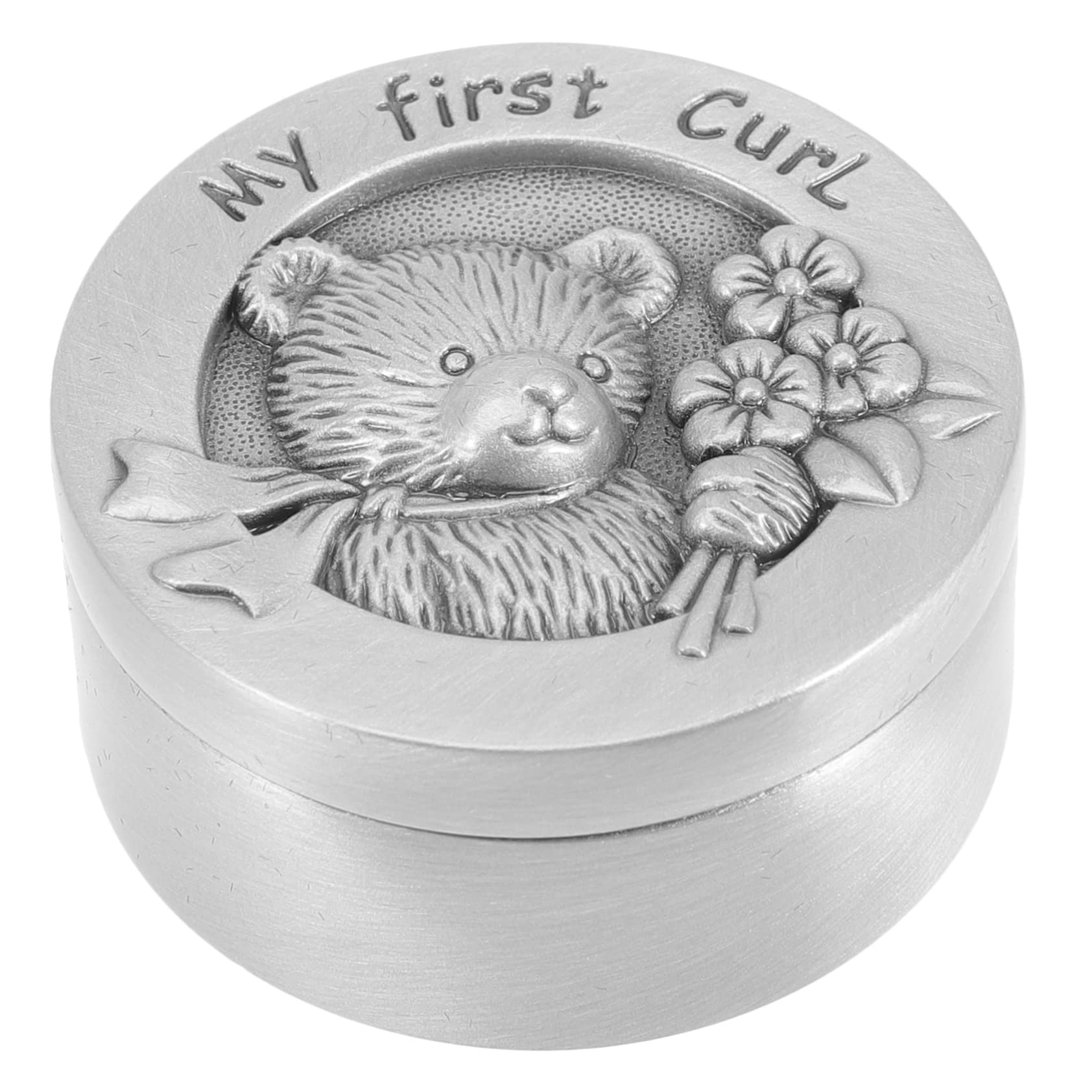 SUPVOX Tooth and Hair Baby Keepsake Box Compact Fetal Hair Container Smooth Surface