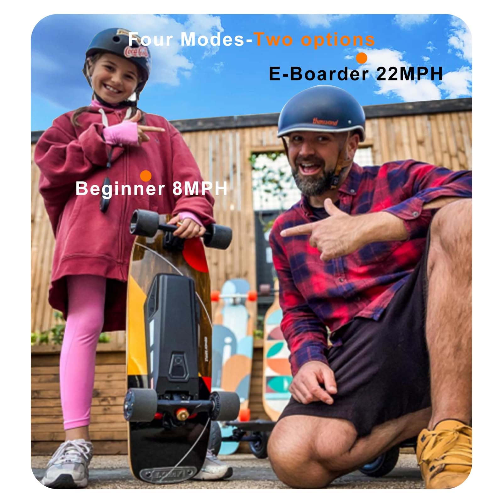 Exway Ripple Electric Skateboard with Remote, Top Speed 22 Mph, 7.5 Miles Range, Built-in RGB Ambient Lights, Surf Skateboard Mini Cruiser for Beginners Adults and Teens