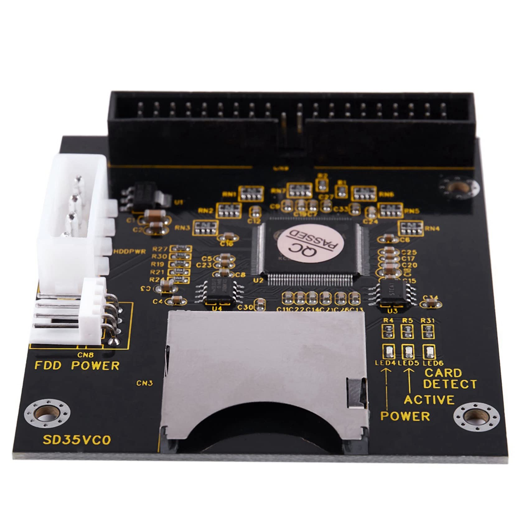 2 x SD SDHC SDXC MMC Card to IDE 40Pin 3.5 Pollice Adapter
