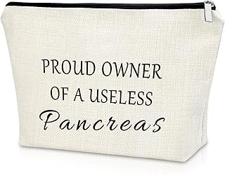 Diabetes Gift for Women Diabetes Awareness Gifts Makeup Bag Diabetes Support Gifts Grandma Gifts from Granddaughter Cosmetic Bag Birthday Christmas Gifts for Her Cosmetic Travel Pouch