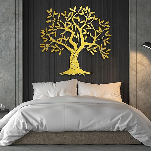 Miniatura 6 de Arte de pared de metal árbol de la vida, decoración de pared de árbol genealógico, arte de pared de árbol de metal, árbol de arte metálico,