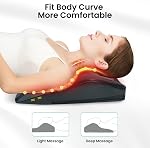 Snailax Massager Shiatsu pour le bas du dos et le cou avec chaleur, Massager pour le dos pour tissus profonds, Coussin de massage 3D pour le cou, les épaules et les jambes, Cadeaux d'anniversaire pour hommes et femmes