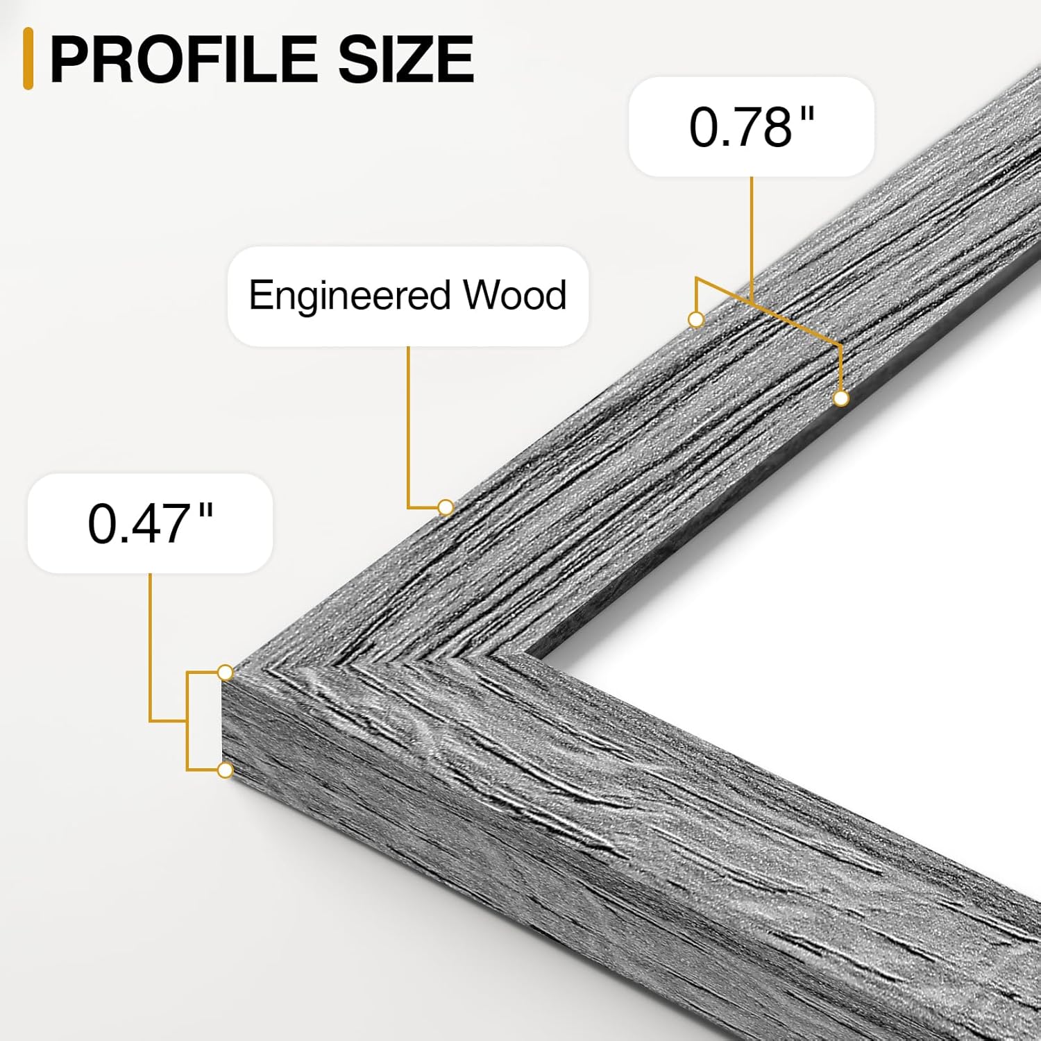 Vittanly Picture Frames Set of 10, Picture Frames Collage Wall Decor with Two 8x10, Four 5x7, and Four 4x6 Photo Frames, Gallery Wall Frame Set for Wall or Tabletop Display, Black&Brown&Grey - Image 8