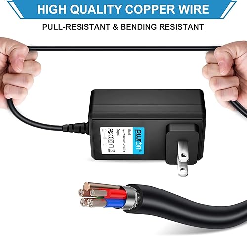 Miniatura 5 de PwrON Adaptador de CA a CC de 6.6 pies de 9 V para teclado CTK-720, CTK-2000, CTK-2100, CTK-3000, CTK-4000, LK-100, LK-110, LK-110, LK-220, LK-230,