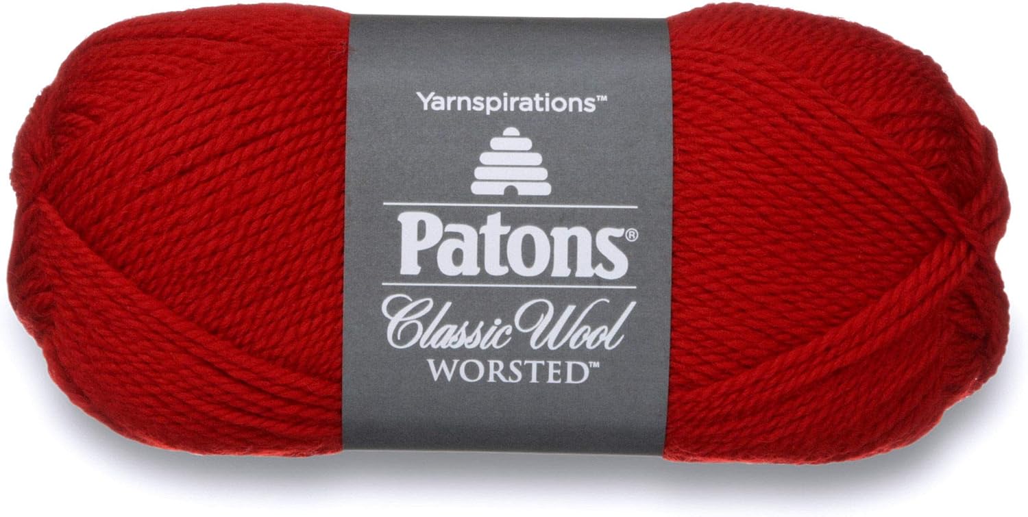 Patons Classic Wool Yarn, 3.5oz, Gauge 4 Medium, 100% Wool Dark Grey Marl - For Crochet, Knitting & Crafting