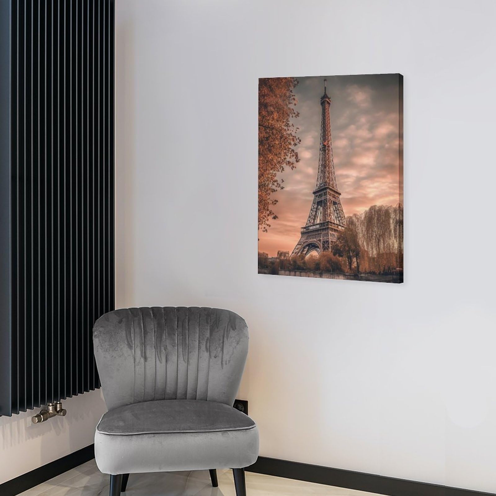 エッフェル塔　アートパネル　風景　写真　インテリア Amazon.co.jp: 絵画 夕焼けのパリ エッフェル塔インテリア 絵画