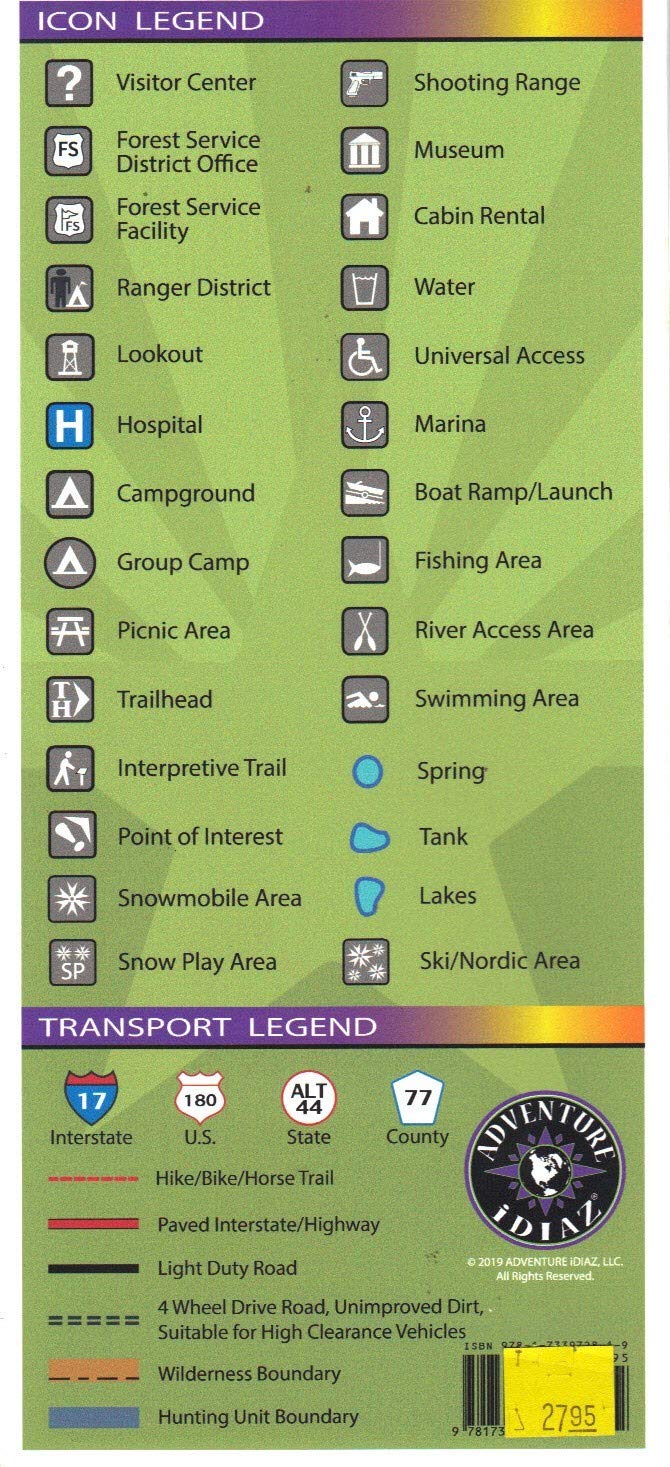 Arizona Hunt Unit 7-WEST Hunting/Recreation Map