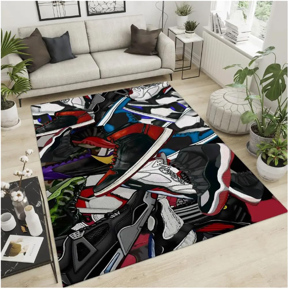 Tapis de porte basket-ball lavable pour protéger le sol du salon