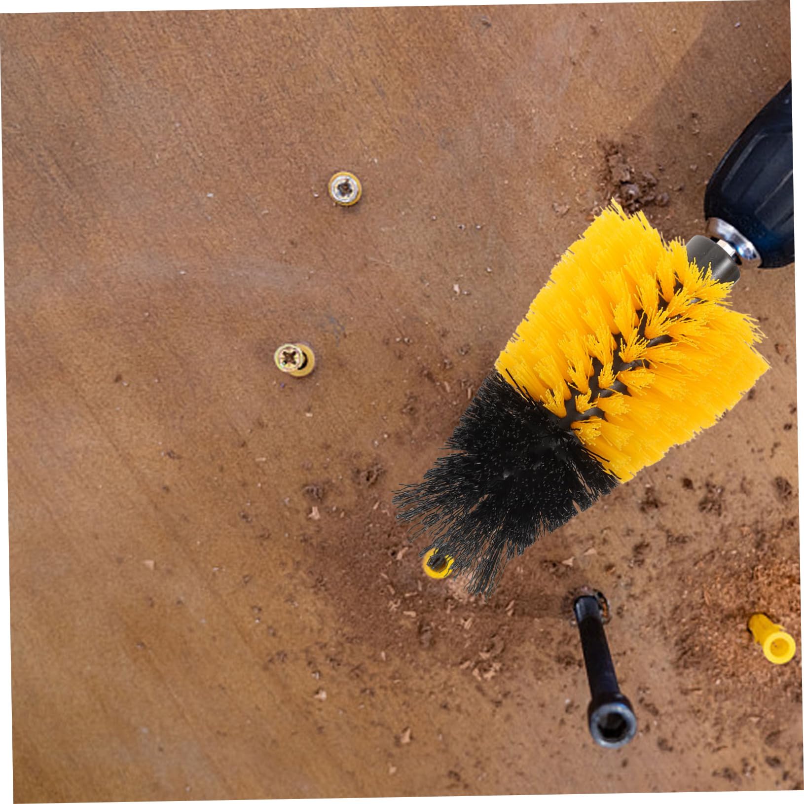 Didiseaon Multi-Function Drill Brush Head Cleaning Brush Set for Power Drill Easy Install Design