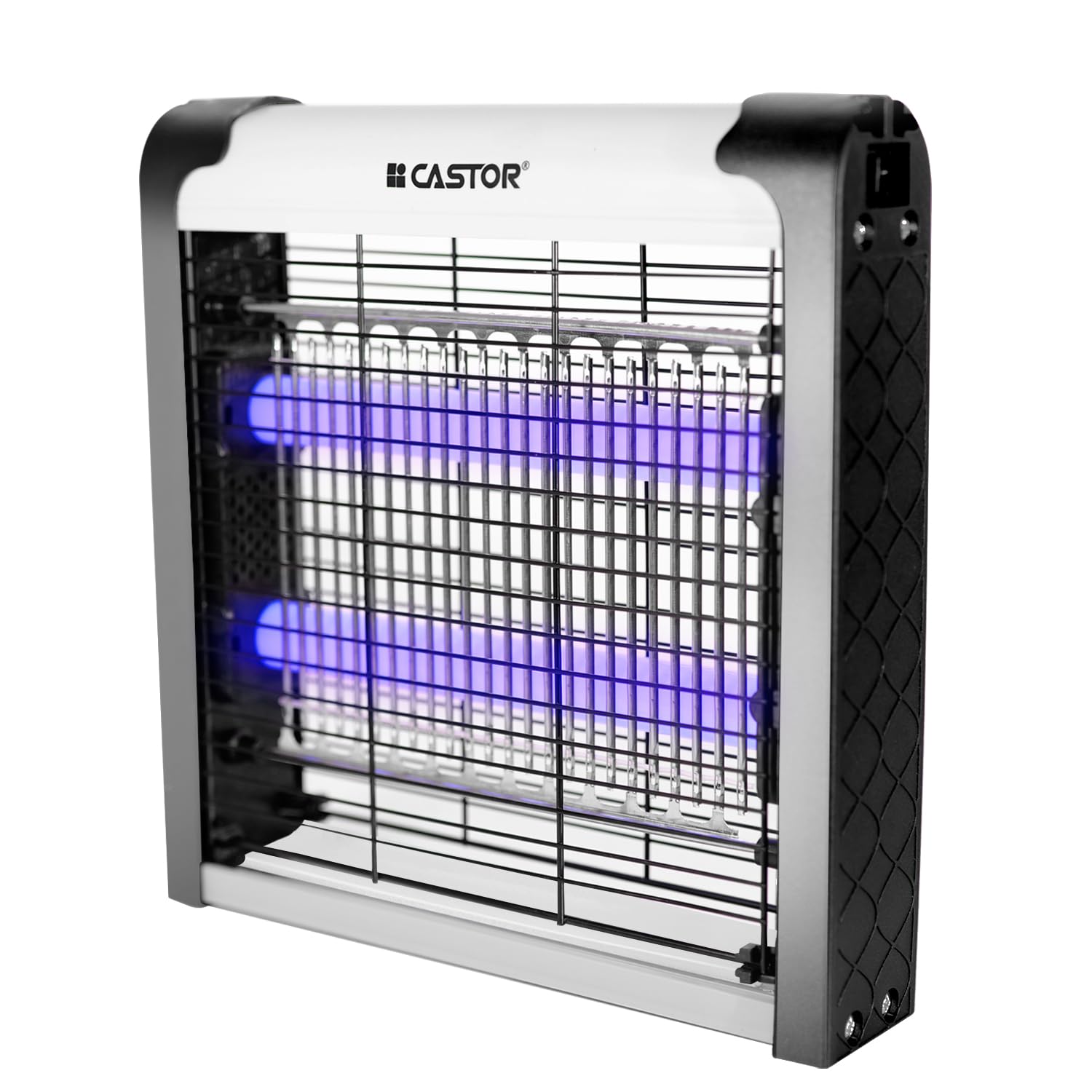IBELL CASTOR M02IK Electric Insect Catcher Machine with LED Lamp, Portable Indoor & Outdoor Fly Trap, Compact Bug Zapper for Home (Silver)