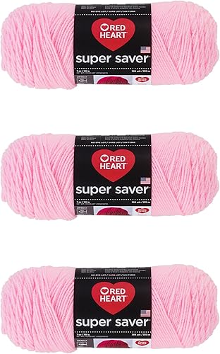 Miniatura 71 de Red Heart Super Saver - Ovillo de arrecife, paquete de 3 unidades de 141 gramos/5 onzas, acrílico, 4 medianos (peinado), 364 yardas