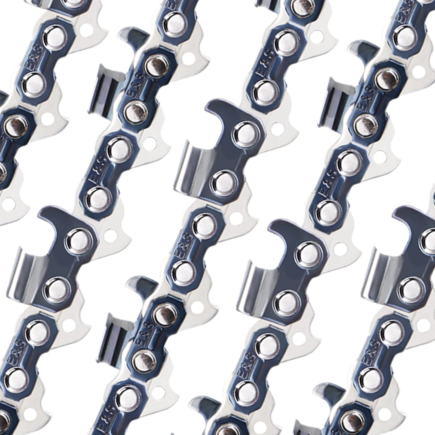 E & S 5 Pack 20 Inch Chainsaw Chain 3/8" Pitch .050" Gauge 72 Drive Links Semi-Chisel Chain Saw Chains for Oregon, Stihl, Husqvarna, Poulan, Craftsman, Greenworks and More Chainsaw Brands