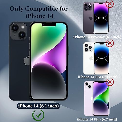 Miniatura 2 de Owncase Funda magnética para iPhone 14, compatible con Magsafe, protección completa de lente de cámara y esquinas reforzadas galvanizadas, a prueba