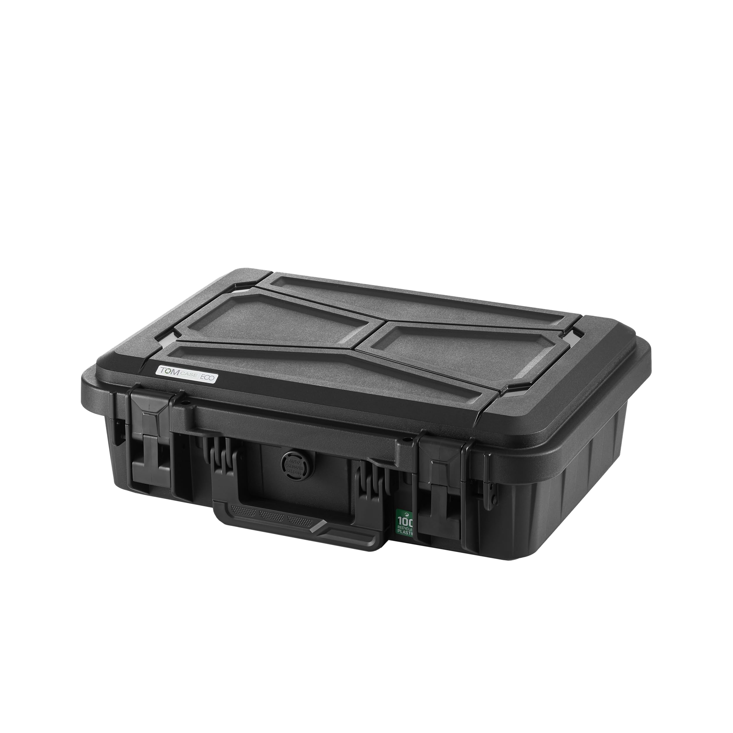 Valigetta TOMcase per notebook/laptop e accessori – valigetta rigida ECO impermeabile con tasca portadocumenti e schiuma espansa a griglia/a cubetti per 11-15 pollici da esterno – Prodotto in EU