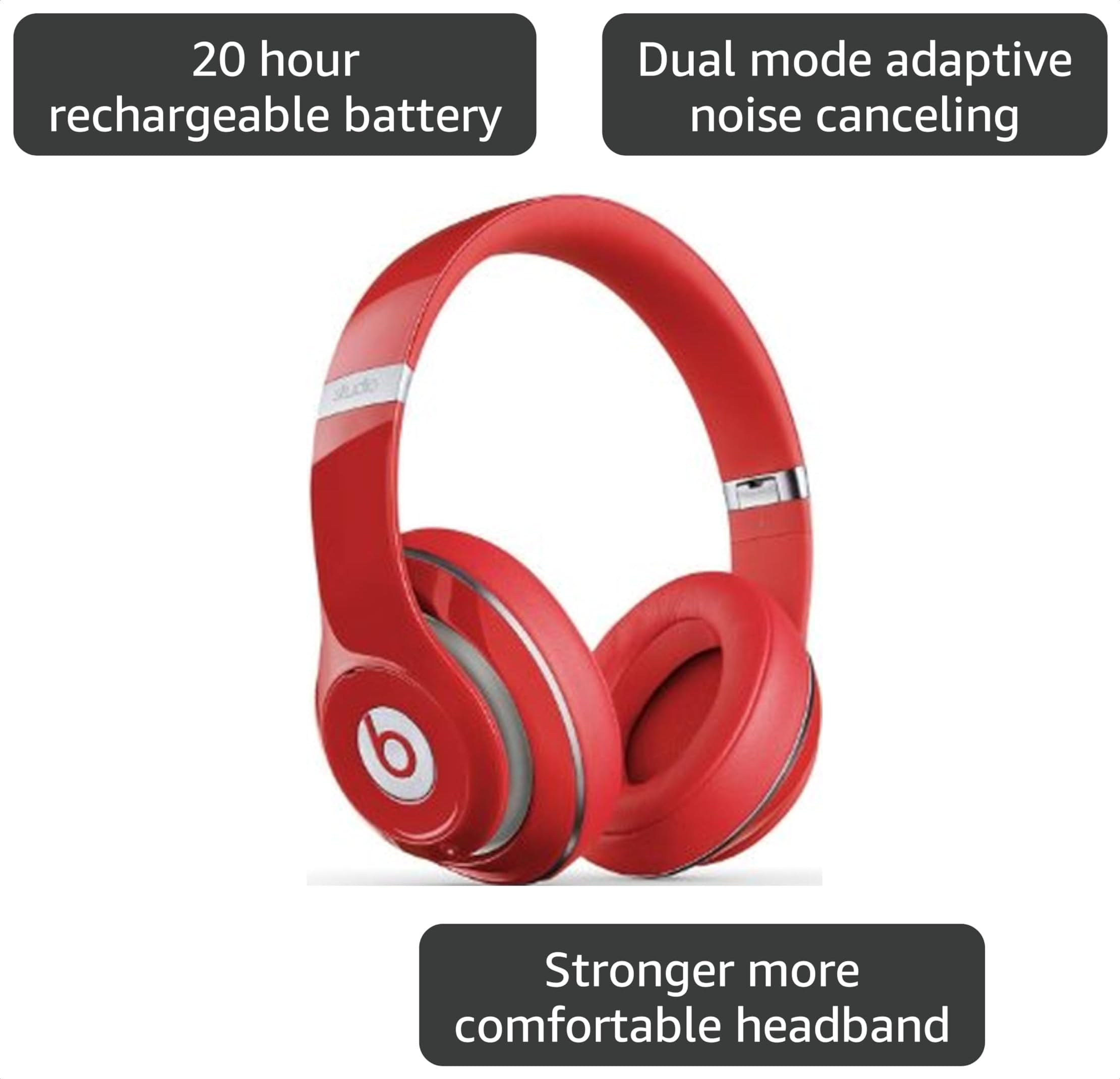 Amazon.com: Beats Studio 2.0 WIRED Over Ear Headphone - Red NOT