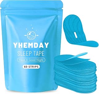 Mouth Tape for Sleeping(Blue, 60)- Comfortable & Hypoallergenic - Promote Nasal Breathing