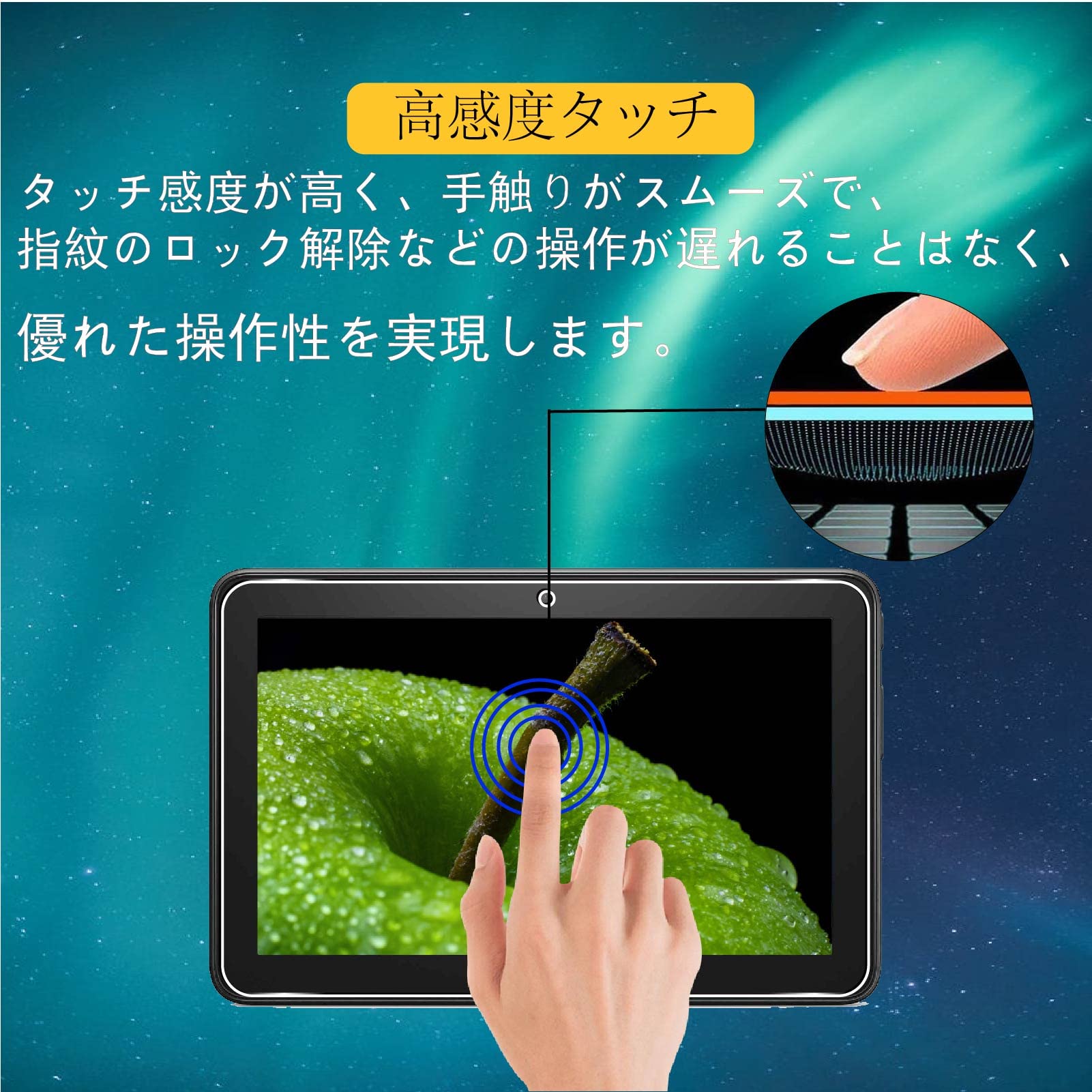 Amazon.co.jp: 【2枚液晶フィルム】Fire 7 ガラスフィルム 国産旭硝子