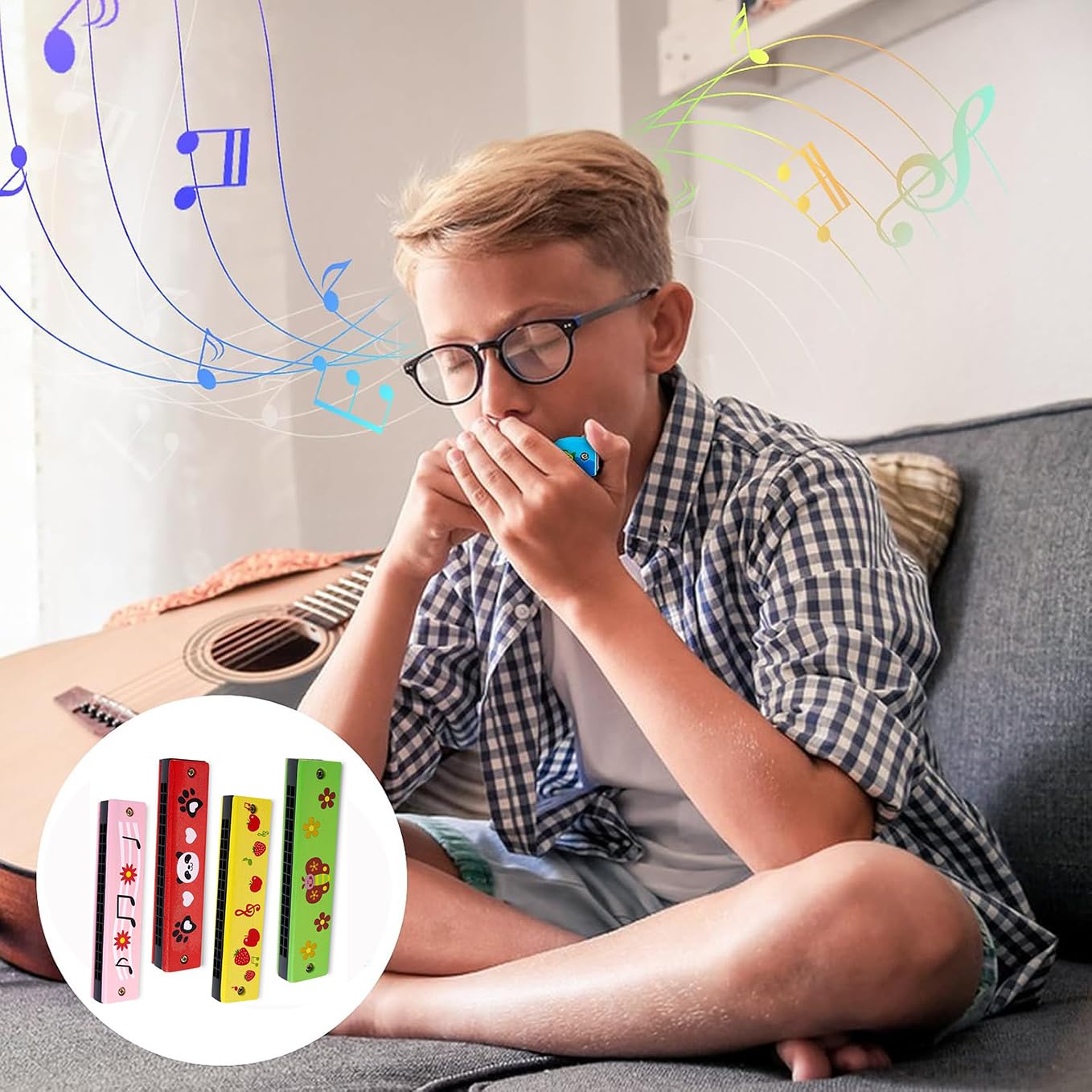 Harmonijka dla dzieci, 4 style, lekka, kreskówkowa, zabawna harmonijka z podwójnym rzędem 16 otworów, edukacyjna harmonijka dla początkujących, studentów, prezenty muzyczne dla dzieci