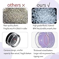 Vista 15 de ZEJIA 3 Gram Sample Containers with Lids, 75Pack Tiny Sample Jars with Labels, Mini Plastic Cosmetic Containers for Beauty Products, Lip Balms