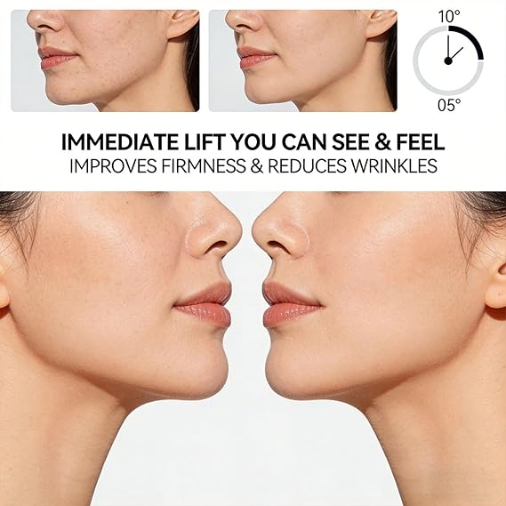 2PCS Dual Action Lifting Cream, Instant Firming with Peptides & Hyaluronic Acid, Deeply Hydrating Moisturizer, Improve Skin Elasticity, Smooth Fine Lines, Lightweight Non-greasy for All Skin Types