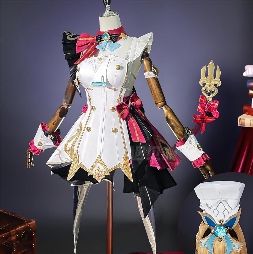 Amazon.co.jp: [DOZZZY] 帽子+髪飾り付き 原神 エスコフィエ Escoffier