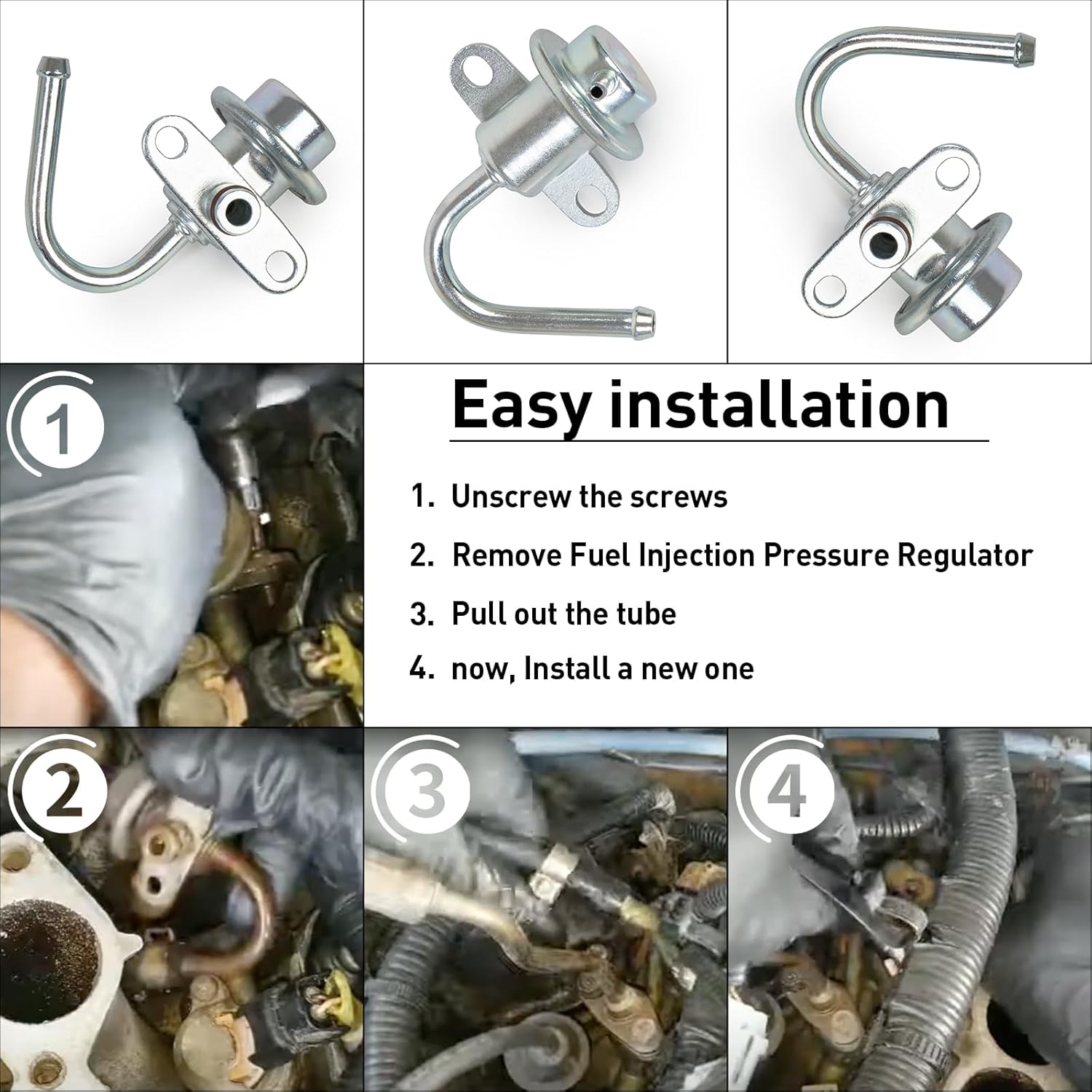 2267088G00 Fuel Injection Pressure Regulator Compatible With Nissan Frontier 1999-2004 3.3L,Pathfinder 1990-2000 3.0L 3.3L,Quest 1993-2002 3.0L 3.3L,Xterra 2000-2004 3.3L,Pickup 1995 3.0L,D21 Pickup.