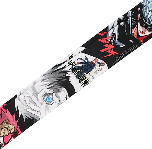 Miniatura 4 de Pinstant Satoru Gojo Jujutsu Kaisen Anime Manga 17.7" Cuello Lanyard Holder ID Badge Teléfono móvil Pin Correa