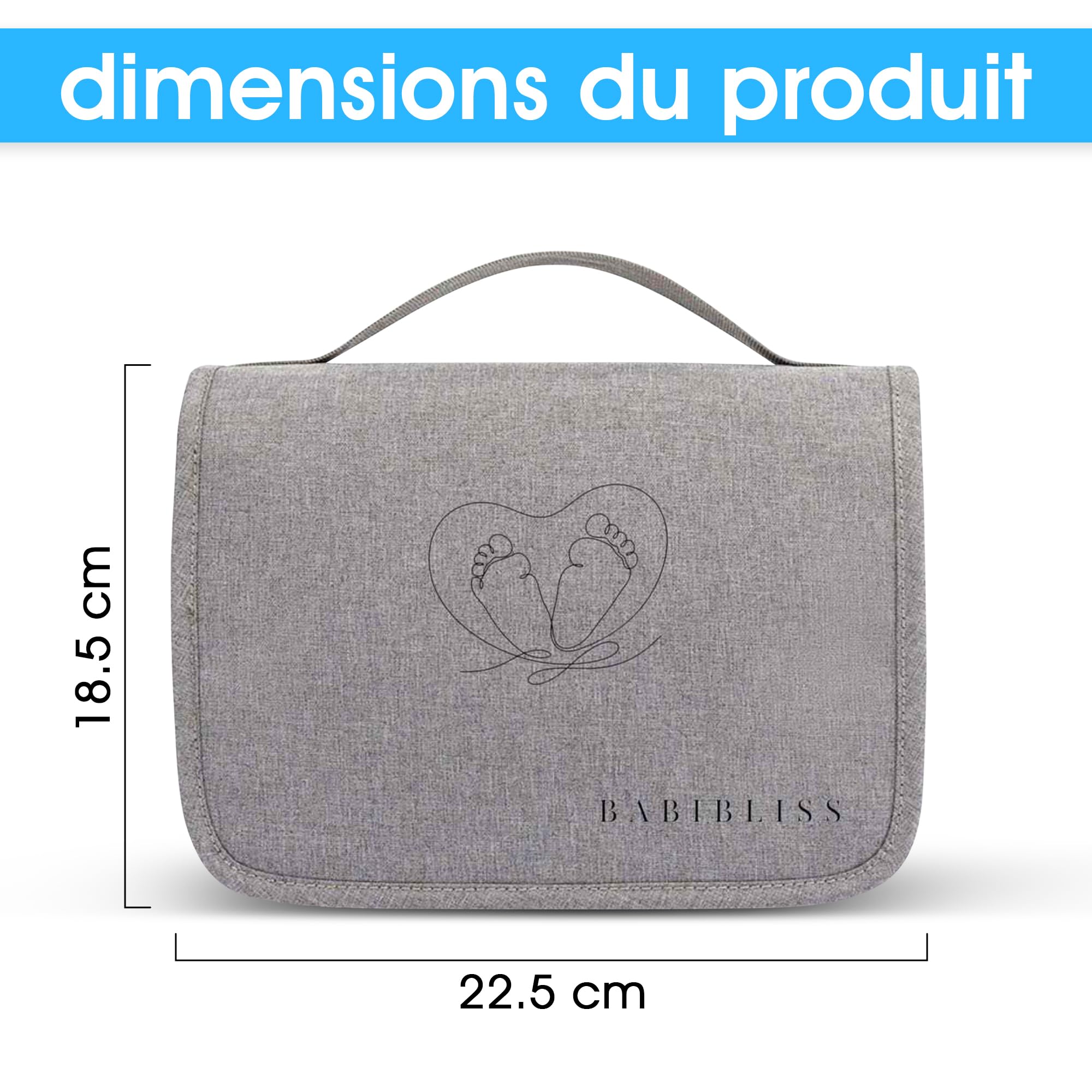 Trousse de Soin Bébé - Dés la naissance -Grand format, Kit Soin Bébé Naissance, 13 Articles Inclus: Débarbouillettes 100% Coton, Thermomètre de Bain, Brosse à Dent en Silicone, et Plus