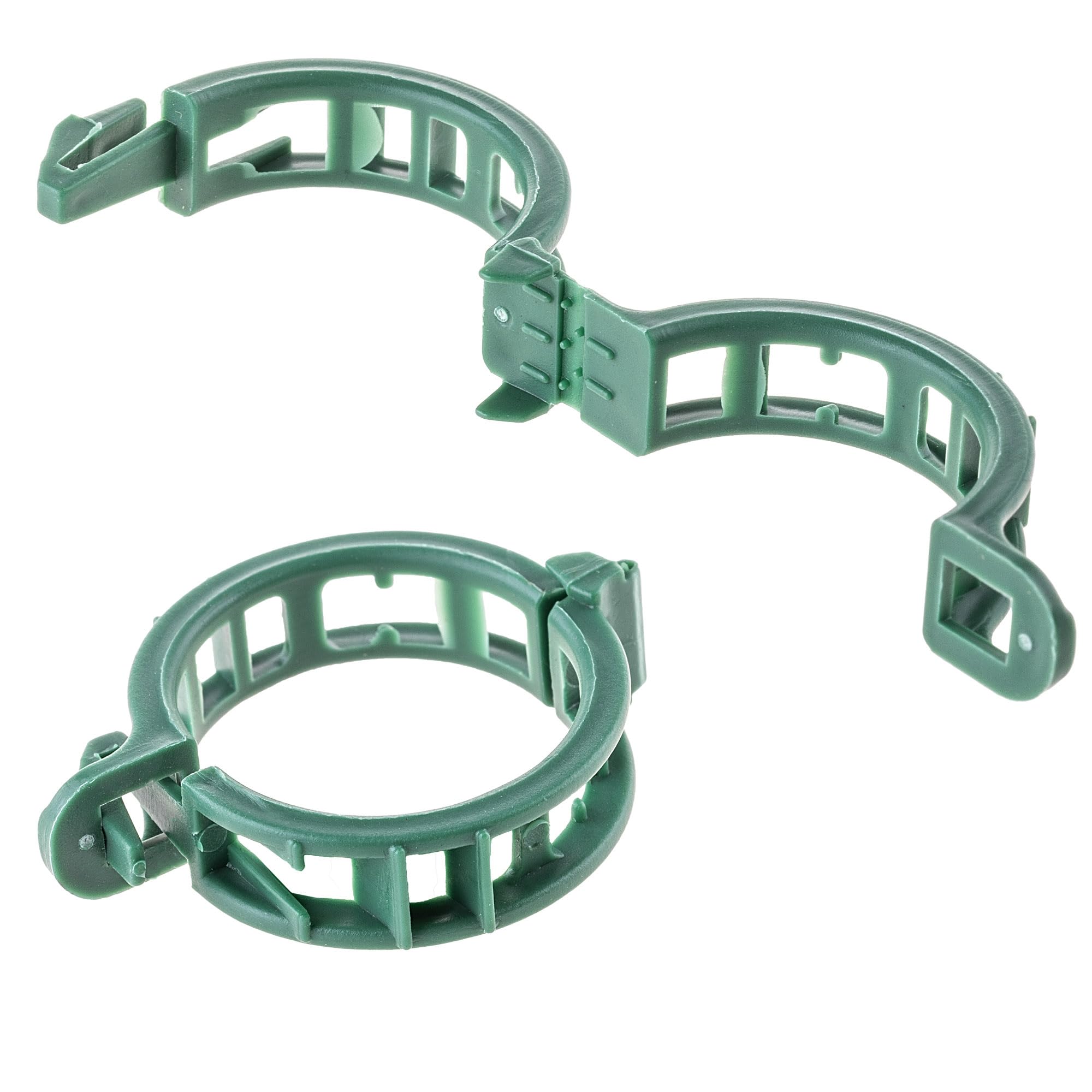 KADAX Clip per pomodoro, diametro 2,5 cm, 300 pezzi, clip per piante in plastica, per pomodori, cetrioli e piante rampicanti, clip da giardino