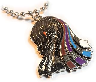 BJJ Snake Charm Brazilian Jiu Jitsu Necklace, Multi-Color Belt Pattern Pendant, 1 Inch Hard Enamel, 30 Inch Adjustable Ball Chain