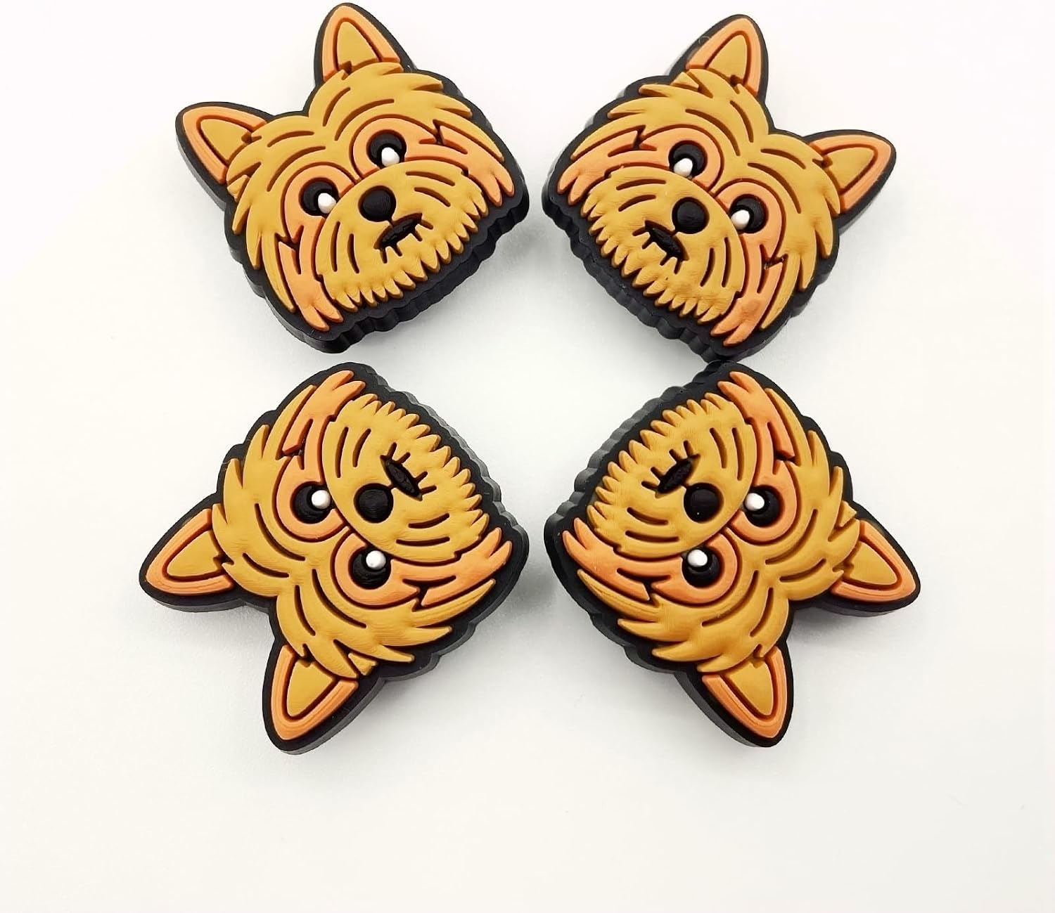 Dog Shoe Charms;Pet Charms for Clog Shoes Decoration Cute Puppy Pet Shoes Charm for Kids Adults Dog Lover, PVC Shoe Charm Accessories Decoration Gifts 4 Pcs image 3