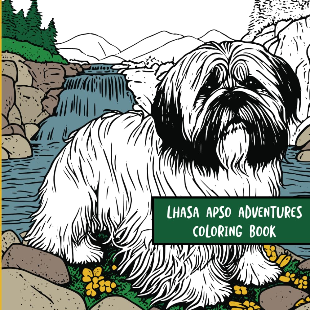 Lhasa Apso Adventures: Coloring Book