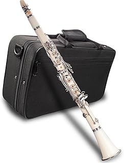 Professional Bb Clarinet ABS Clarinet Cupronickel Plated Nickel 17-Key Kit Clarinet Clarinet for Beginner