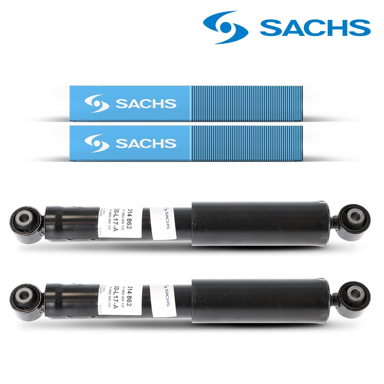 2 x Original Sachs 48531-42130 Shock Absorbers Rear Axle  