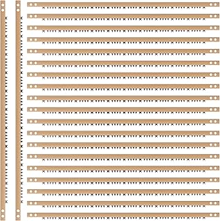 20 Pcs Bow Saw Blade 24 Inch Steel Blade for Tree Cutting Replacement for Quick Work of Wet Wood Green Wood Gardening Log Branches Cutter