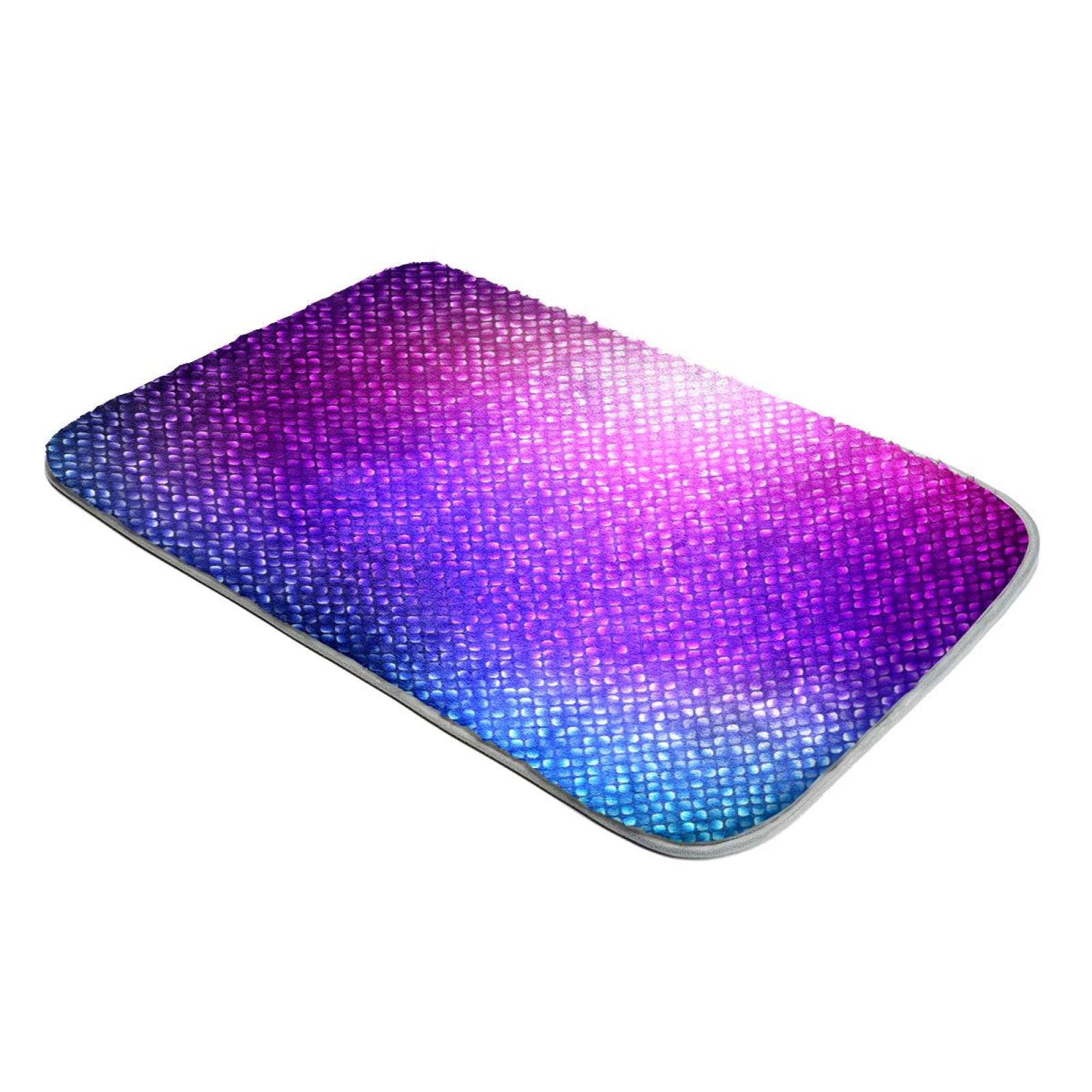 Tapis fausse fourrure ultra doux à poils longs avec motif géométrique discret