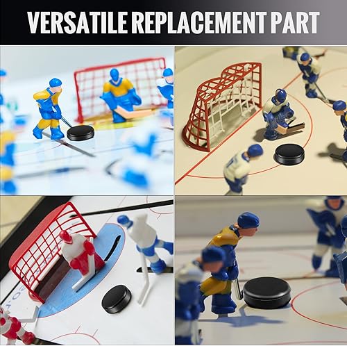 Miniatura 7 de Liliful 0.98 x 0.33 Inch Mini Hockey Pucks for Tables Game Small Replacement Pucks Hockey Accessories for Kids Adults Fun Entertainment Equipment