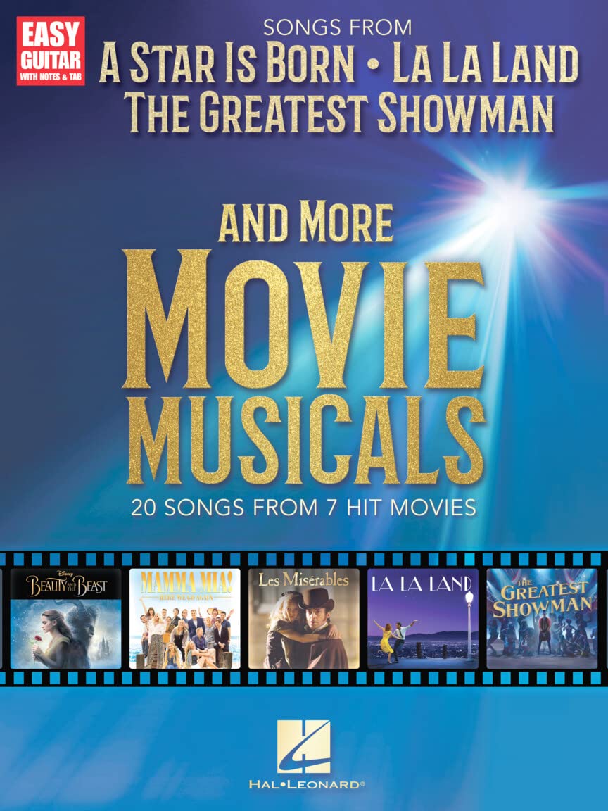 Livre de partitions avec 20 chansons de Star Is Born et La La Land pour piano et chant
