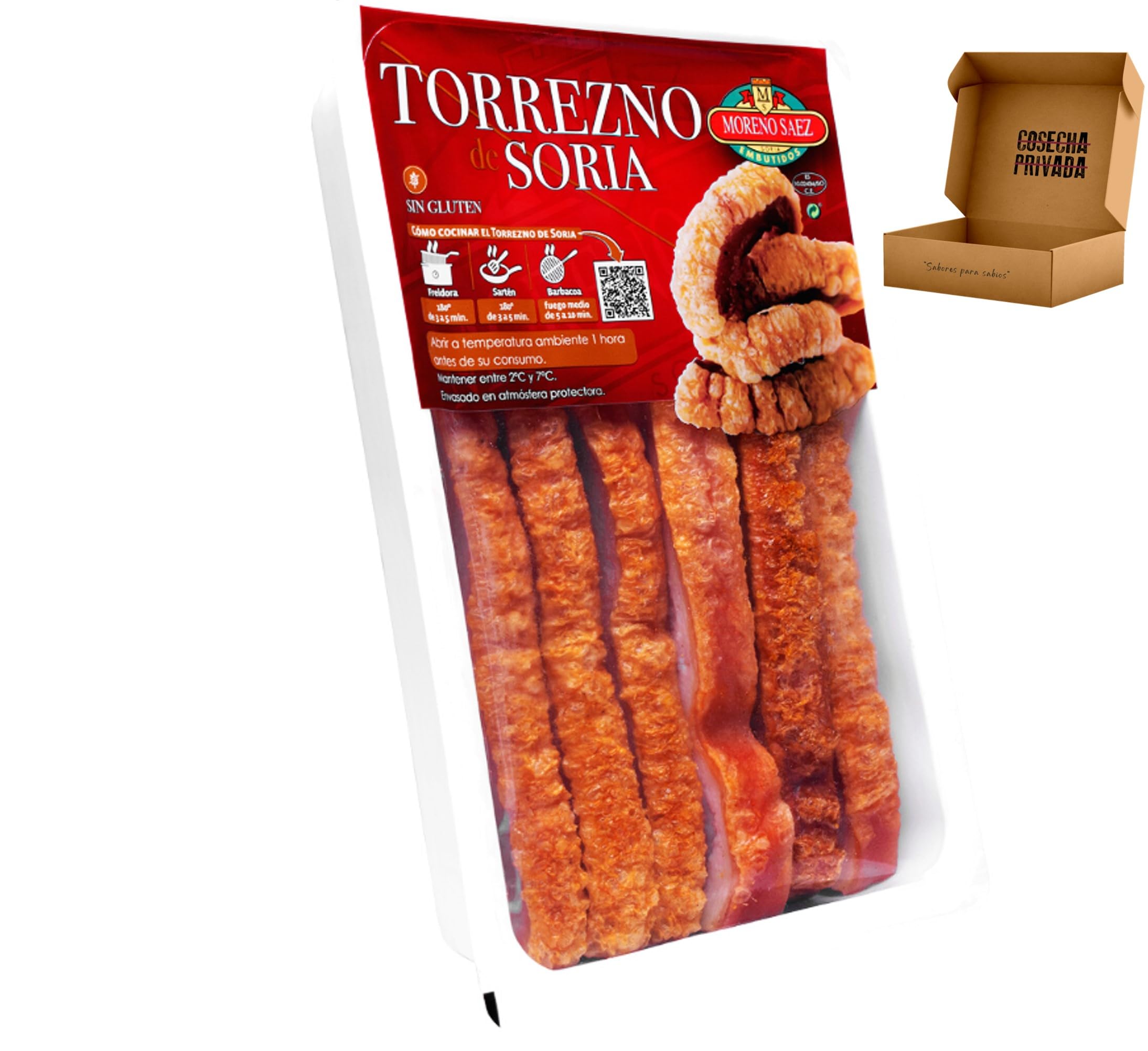 Torreznos de Soria Preparados Tiras de Panceta Semicurada y Adobada 2 x 470g