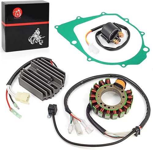 Miniatura 6 de Relé de estator y regulador con junta compatible con Yamaha Warrior 350 YFM350 1996 1997 1998 1999 2000 2001 3HN-85510-10-00 3GD-15451-00-00